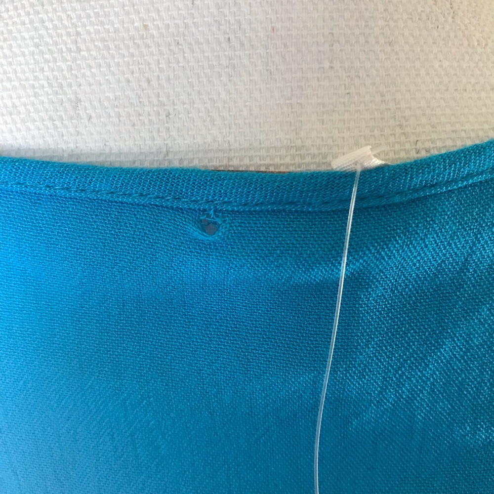 NWT Free people turquoise Cora embroidered dress - Picture 8 of 8